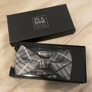Jos A Bank Gray Bow tie